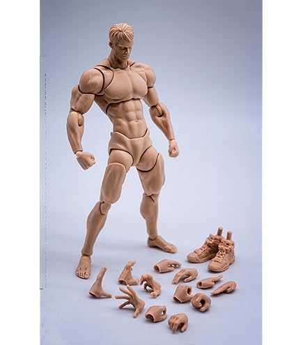 VB002 FIGURE.BODY アクションフィギュア VTOYS x BMS Posable Figure Body ONE VB002 White Skin 1/12