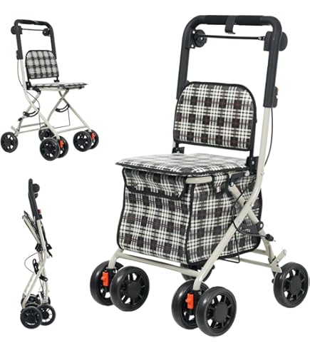 Amazon.co.jp: GSSBDM 歩行器 シルバーカー スチール製 おしゃれ