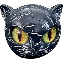 Amazon.co.jp: 高級黒猫の石彫刻、エレガントな猫の樹脂彫刻