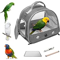 Amazon | Bornoon 鳥用 キャリーバッグ セキセイインコ 鳥かご