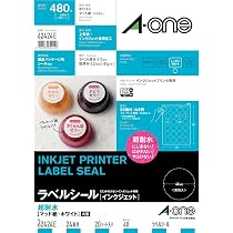 Amazon | エーワン ラベルシール 82448 インクジェット 超耐水 マット