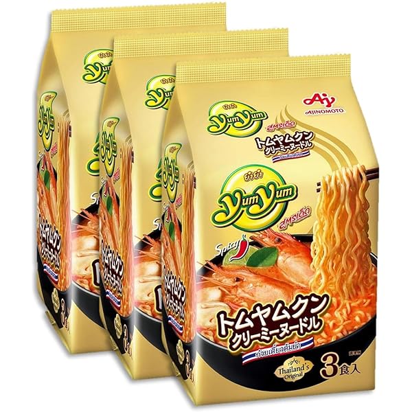 Amazon.co.jp: yumyum ヤムヤム トムヤムシュリンプ味 5食パック