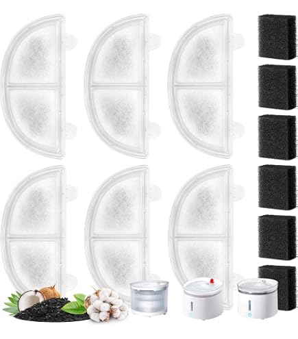 ペット自動給水器用フィルター 6個入り WF20/BF10/CF10対応5セット Amazon | ペット自動給水器用 フィルター 6個入り WF20/ BF10/ CF10