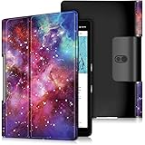 Lenovo Yoga Smart Tab 10.1/Lenovo Yoga Tab 5 YT-X705F [2019年新型] 専用 ケース 【ELMK】軽量 薄型 PU レザー スマート カバー 耐衝撃 傷防止 クリア ハード 背面 ケース 二つ折