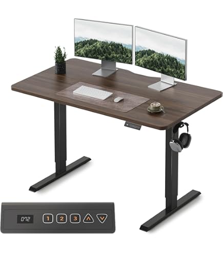 ErGear 電動昇降デスク 幅100cm 高さメモリー機能 上下自動昇降