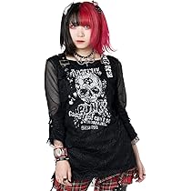 長袖ロングカットソー 黒 V系 パンクロック 地雷系 M 楽天市場】V系 ロンT Tシャツ メンズ 長袖 カットソー 原宿系 闇