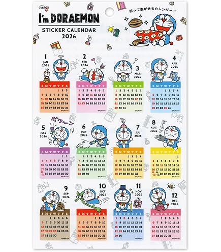 Amazon | アクティブコーポレーション 2026 カレンダー ドラえもん