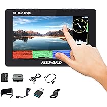 超薄型 5.5インチフルHD カメラ用モニター Amazon | FEELWORLD LUT5 5.5インチ カメラモニター 3000nits超