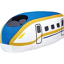 いーろく　新幹線デザイン クッション 約30cm E6系新幹線座席生地クッション