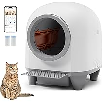 Amazon | WWI 猫 トイレ 自動猫トイレ お留守番 スマホ管理 開放式広々
