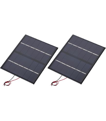 Amazon | uxcell 2個 ソーラーパネル 0.96W 6V 160mA 多結晶 ミニ