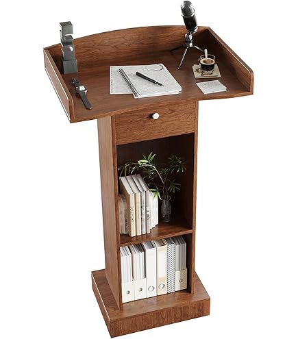 Amazon | 演台 演説台 司会台 キャスター付き、教会/教室用モバイル