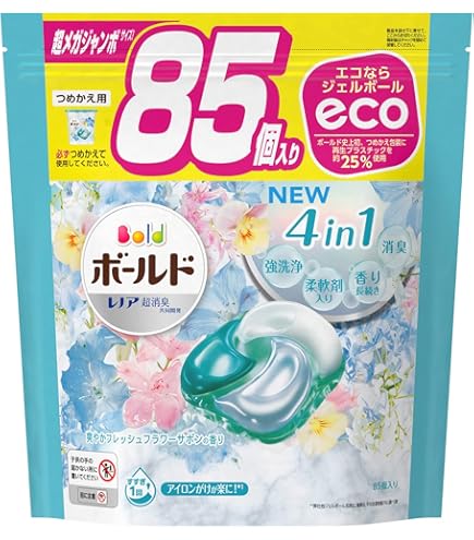 P&G ボールド ジェルボール 85個入り×4個 Amazon.co.jp: ボールド ジェルボール4D プレミアムブロッサム 詰替え
