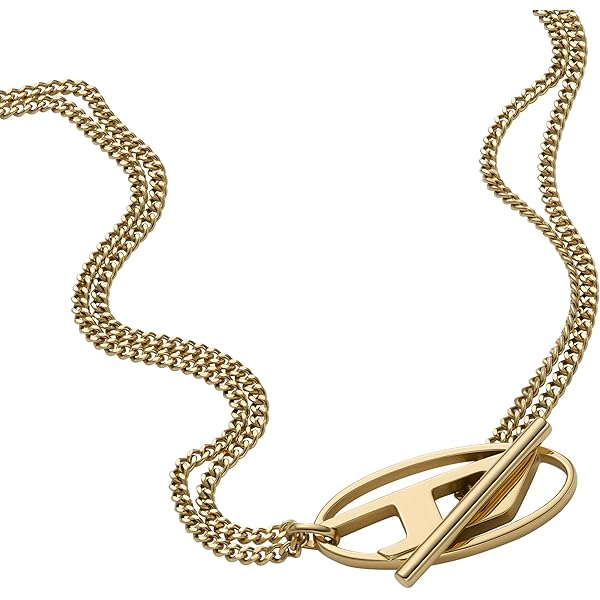 Amazon.co.jp: Diesel メンズ マットゴールド調ステンレススチール