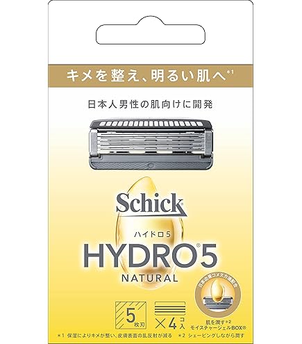 Amazon.co.jp: シック Schick ハイドロ5ナチュラル 替刃(8コ入
