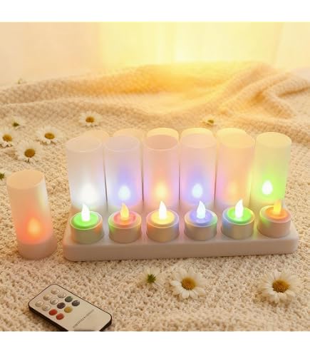 Amazon.co.jp : EuroFone LEDキャンドル 12個のキャンドルライト