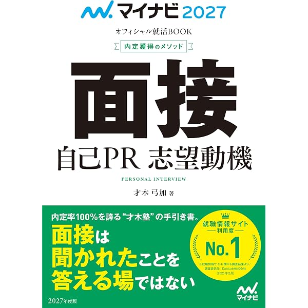 マイナビ2027 オフィシャル就活BOOK 内定獲得のメソッド 面接 自己PR