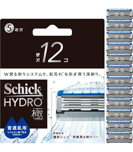 Amazon.co.jp: Schick(シック) ハイドロ極 敏感肌 替刃（12コ）男性
