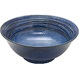 美濃焼 雲海 ラーメン鉢 どんぶり 丼 鉢 器 うどん そば 蕎麦 直径約19×高さ7.7cm 電子レンジ 食洗機対応 青 ブルー 日本製 131-1306