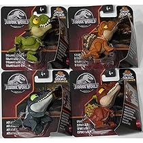 Jurassic World GKH02 Snap Squad 4-Pack Pack 1 Action Figure