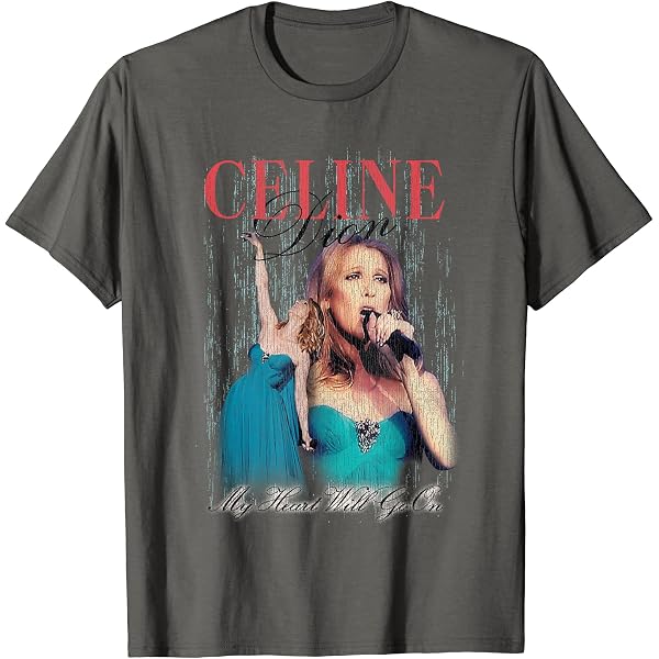 Amazon | セリーヌ・ディオン公式バックレス写真 Tシャツ | Tシャツ