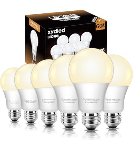 LED電球　 E26&E17　お得な14点セット Amazon | xydled LED電球 E17口金 60W形相当 760lm 電球色 2700k ミニ