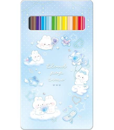 Amazon | カミオジャパン MELLOW CAT SWEETS 缶ケース入り12色色鉛筆