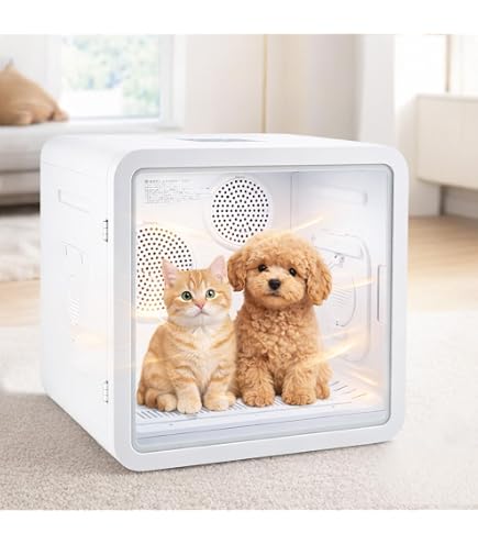 Amazon.co.jp: 「HFunpet」ペットドライルーム 72L大容量 天窓 ペット