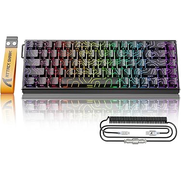 ゴールド キーボード　金　ブルーJED ワイヤレス　ゲーミング　値下げ交渉⭕️ ゲーミングキーボード OG80 RGB(TTC Golden Pink軸・英語配列