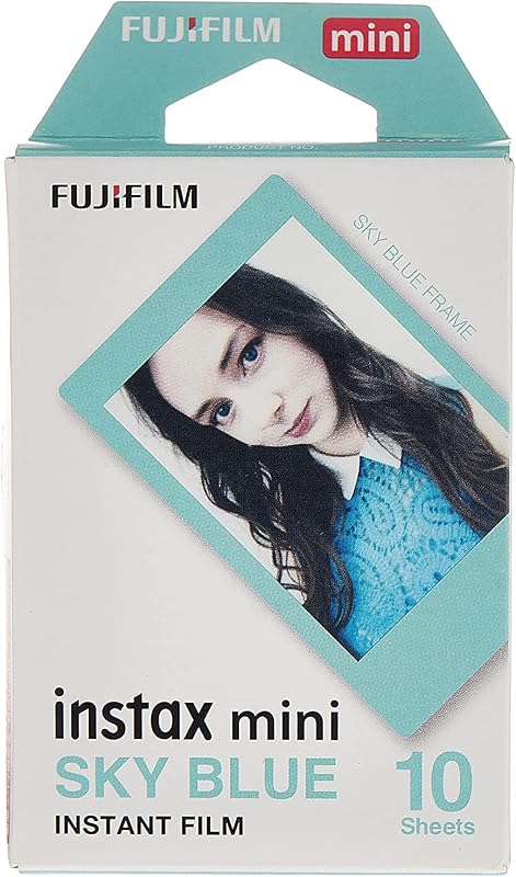 富士フイルム(FUJIFILM) インスタントカメラ チェキ用フィルム 10枚入 スカイブルー INSTAX MINI BLUE FRAME WW 1