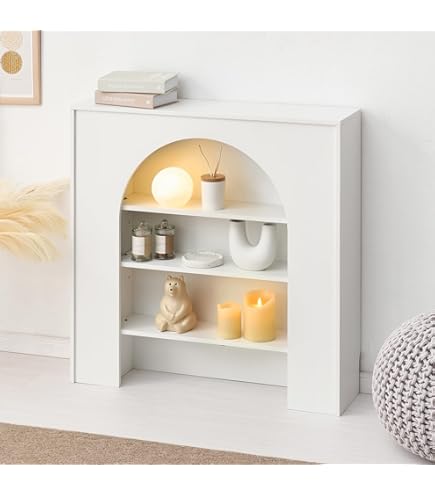 Amazon｜東海家具 マントルピース ダークブラウン 90cm幅 フルール