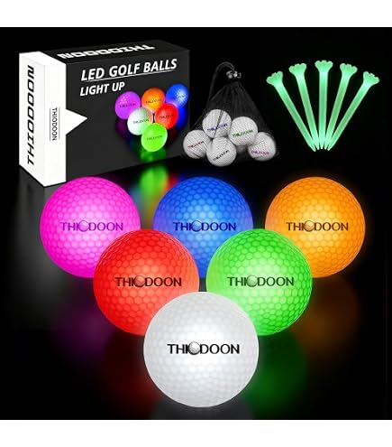 Amazon | THIODOON GOLFTOP 光る ゴルフボールアップLEDライト