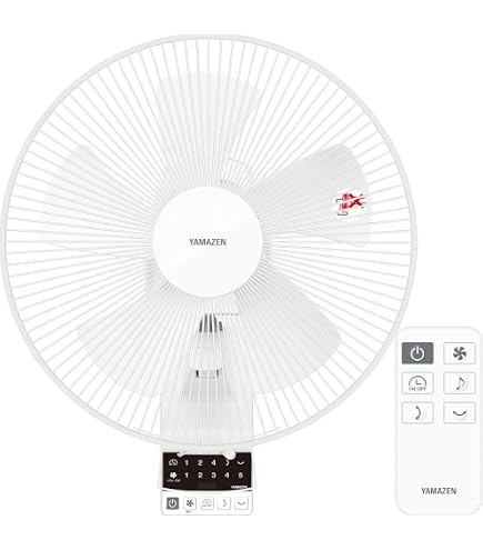 【縦横稼働】YAMAZEN DC壁掛扇風機 YWRX-BGD305(W) Amazon | [山善] 壁掛け扇風機 DCモーター 静音 上下左右首振り 入切
