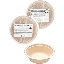 Amazon.co.jp: ストリックスデザイン 使い捨て 紙皿 ボウル 深型 100枚