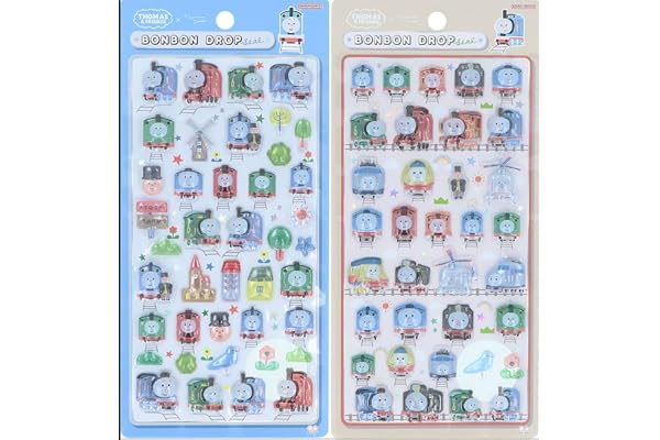 サンスター文具(Sun-Star Stationery) ボンボンドロップシール トーマス 【2個セット】 ぼうけん・なかまたち S8817448 S8817456