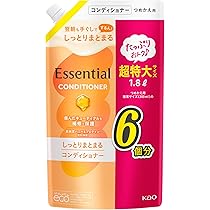 【格安】Essential シャンプー×6 コンディショナー 1080ml×6 Amazon | 花王(Kao) エッセンシャル しっとりまとまる シャンプー