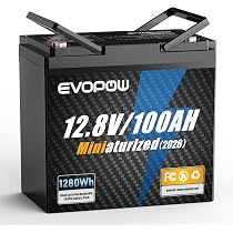Amazon.co.jp: 12.8V 100Ah 1280W リン酸鉄リチウムイオンバッテリー