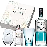 【ギフト プレゼント に】【Amazon.co.jp限定】 【ジャパニーズクラフトジン飲み比べセット】 翠 (SUI) 700ml × ROKU (六) 200ml ソーダ割専用グラス付 セット [ ジン 700ml×1本、200ml×1本 ]