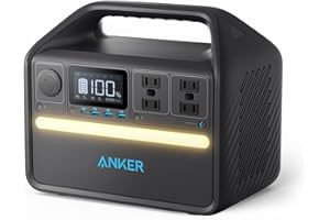 Anker 535 Portable Power Station (PowerHouse 512Wh) (6倍長寿命 ポータブル電源 大容量 バッテリー)【リン酸鉄リチウムイオン電池 / 充放電サイクル3,000回以上 / 高耐久 / ACポート4口