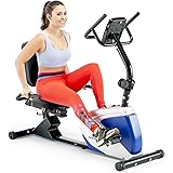 Marcy Magnetic Recumbent Exercise Bike with 8 Resistance Levels