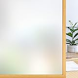 Rabbitgoo 窓ガラス目隠しフィルム 目隠しシート すりガラスシート ガラス フィルム 断熱シート 窓 遮熱 結露防止 剥がせる 目隠し 水で貼るだけ 飛散防止 UVカット 窓 めかくしシート 窓用フィルム 曇りガラスフィルム (90x200c