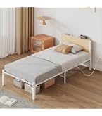 Amazon｜LunarLight スチールパイプベッド ベッドフレーム 幅97.5