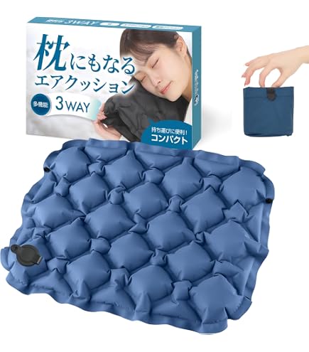 Amazon.co.jp: 【ポンプでも膨らむ】 レジャーシート クッション 厚手