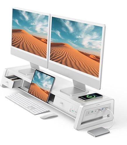 Amazon.co.jp: StarTech.com 昇降式2面モニターアーム(キーボード