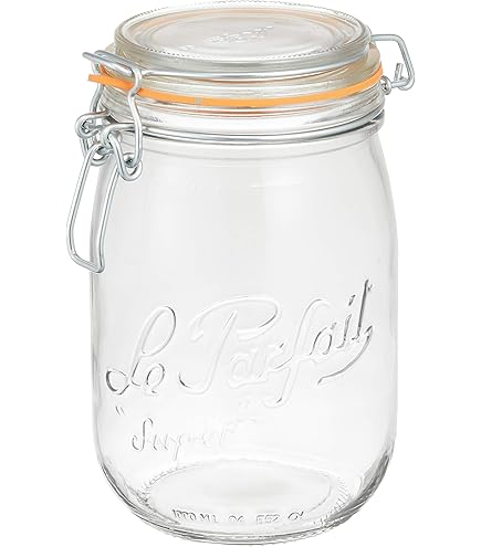 Amazon.co.jp: ル・パルフェ(Le Parfait) 梅酒 瓶 や コーヒー豆の保存