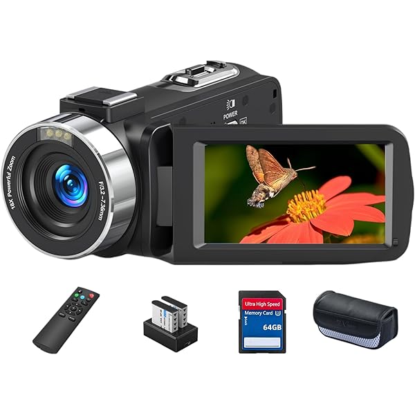 Amazon | ビデオカメラ 8K HDMI出力WIFI機能6400万画素18倍 
