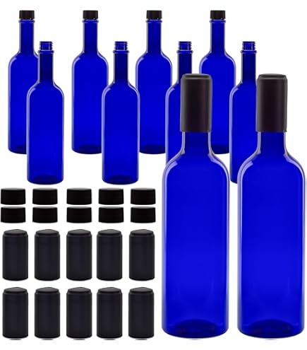 Amazon | WUWEOT プラスチックワインボトル 12個パック 750ml 空の