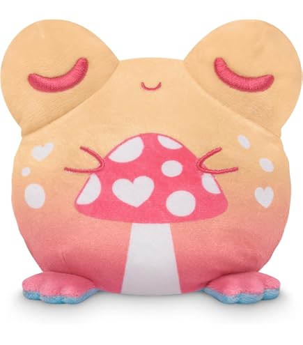 thumbnail image 2 of TeeTurtle Reversible Axolotl Plushie - Happy Blue & Worried Light Purple Mood Plush 2 of 11