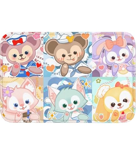 サチ　ダッフィーマット Amazon.co.jp: ダッフィー ルームマット ダッフィー シェリー