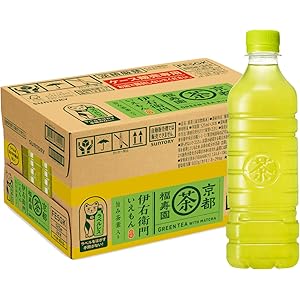 サントリー 伊右衛門 ラベルレス(旨み茶葉入り)お茶 525ml ×24本